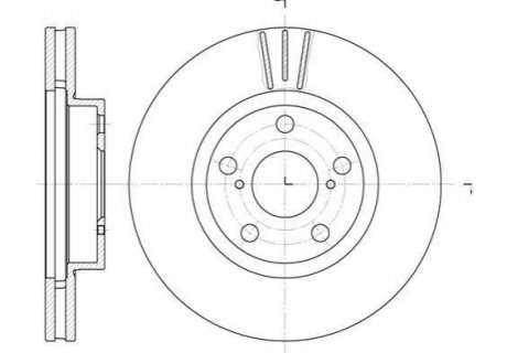 Тормозной диск Toyota Avensis ROADHOUSE 6577.10