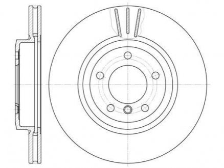 Купить Тормозной диск BMW E46, Toyota Previa, Camry, Lexus ES ROADHOUSE 6598.10 (фото1) подбор по VIN коду, цена 1716 грн.