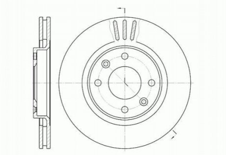 Купить Тормозной диск Citroen C4, Berlingo, C3, Peugeot Partner, 208, Citroen Xsara, Peugeot 206, Citroen DS3, Peugeot 307, Citroen C5, C2 ROADHOUSE 6603.10 (фото1) подбор по VIN коду, цена 1231 грн.