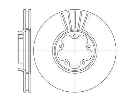 Тормозной диск Ford Transit ROADHOUSE 6609.10