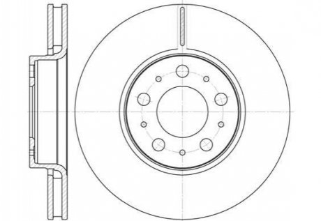 Тормозной диск Volvo V70, S80, XC70, S60, C70 ROADHOUSE 6619.10