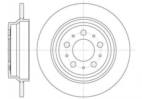 Гальмівний диск Volvo S80, XC70, V70, S60 ROADHOUSE 6620.00