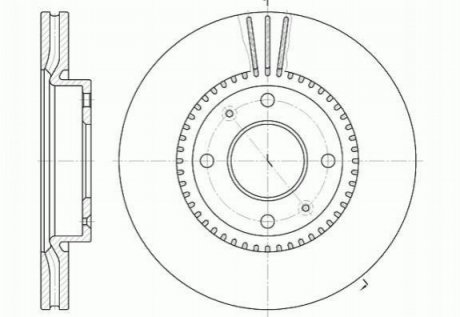 Гальмівний диск Hyundai Sonata, Elantra ROADHOUSE 6668.10