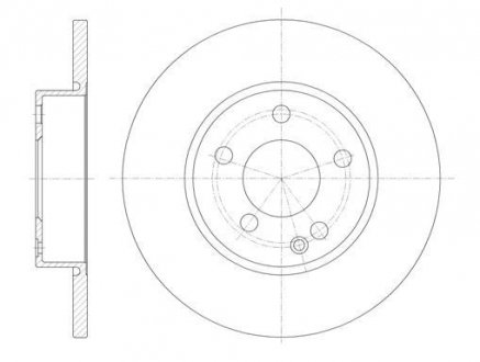 Тормозной диск Mercedes W169, W245 ROADHOUSE 6674.00