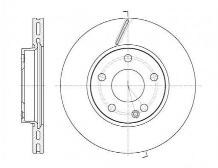 Тормозной диск Mercedes W169, W245 ROADHOUSE 6675.10