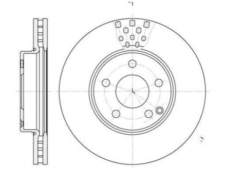 Тормозной диск Mercedes S211, W211 ROADHOUSE 6676.10