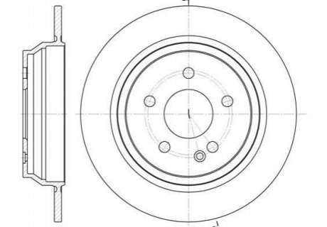 Купить Тормозной диск Mercedes Vito ROADHOUSE 6678.00 (фото1) подбор по VIN коду, цена 1523 грн.