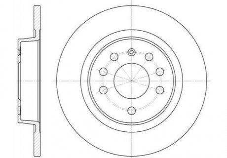 Тормозной диск SAAB 9-3, Fiat Croma, Opel Vectra, Land Rover Range Rover ROADHOUSE 6688.00