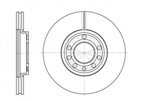 Тормозной диск SAAB 9-3, Opel Vectra, Land Rover Range Rover, Fiat Croma ROADHOUSE 6689.10