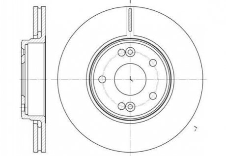 Тормозной диск Renault Laguna ROADHOUSE 6697.10