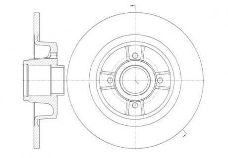 Тормозной диск Renault Megane, Scenic ROADHOUSE 6698.00