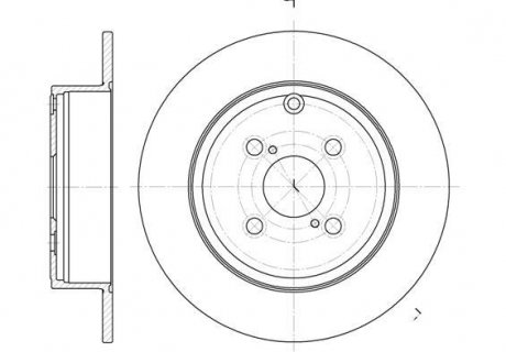 Тормозной диск Mercedes W116, W126, Alfa Romeo 145, Toyota Corolla ROADHOUSE 6705.00