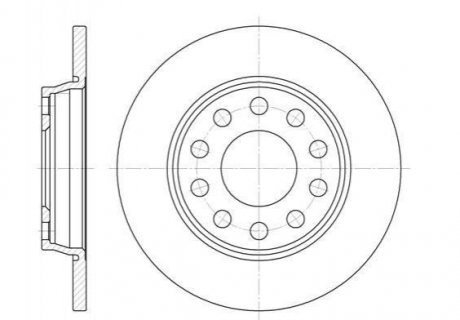 Тормозной диск Audi A4 ROADHOUSE 6731.00