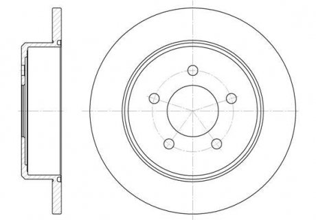 Тормозной диск Chrysler Voyager, Jeep Cherokee, Dodge Caravan ROADHOUSE 6746.00