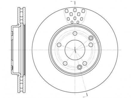 Купити Гальмівний диск Mercedes W210, S210, CLK-Class, W202, W203, S202, S203 ROADHOUSE 6751.10 (фото1) підбір по VIN коду, ціна 1649 грн.