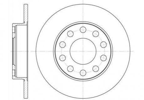 Тормозной диск Audi 80, A4 ROADHOUSE 6753.00