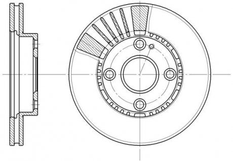 Тормозной диск Mazda 323 ROADHOUSE 6834.10