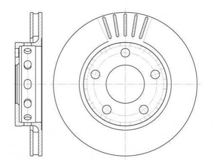 Гальмівний диск Volkswagen Passat, Audi A4 ROADHOUSE 6835.10