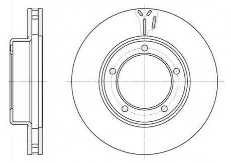 Тормозной диск Toyota Land Cruiser, Lexus LX ROADHOUSE 6945.10