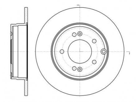 Тормозной диск Hyundai Sonata, KIA Magentis, Optima, Hyundai IX35 ROADHOUSE 6989.00