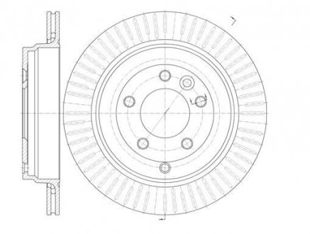 Тормозной диск Mercedes W116, W126, Land Rover Discovery, Range Rover ROADHOUSE 6995.10