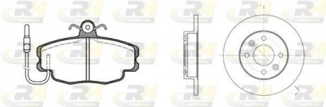 Купить Тормозной комплект Renault 19, 21, Megane ROADHOUSE 8141.00 (фото1) подбор по VIN коду, цена 2300 грн.