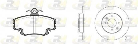 Купить Тормозной комплект Renault Clio, Twingo ROADHOUSE 8141.04 (фото1) подбор по VIN коду, цена 2294 грн.