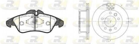 Гальмівний комплект (Диски RH 6461.10 + Колодки RH 2578.00) ROADHOUSE 8578.01