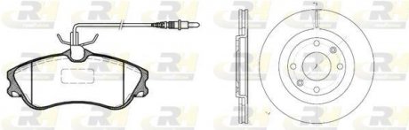 Купити Гальмівний комплект Peugeot 306, Citroen Berlingo, Peugeot Partner, Citroen Xsara ROADHOUSE 8634.00 (фото1) підбір по VIN коду, ціна 3599 грн.