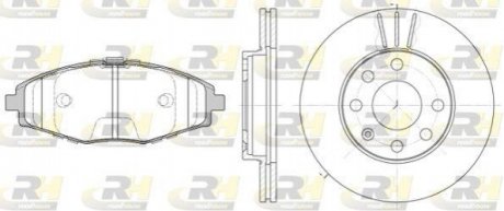 Гальмівний комплект (Диски RH 6061.10 + Колодки RH 2696.00) Daewoo Lanos ROADHOUSE 8696.01