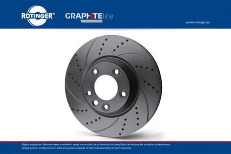 Диск тормозной передний (кратно 2) Audi A3 / Seat Toledo / Skoda Octavia / VW Golf, Caddy [280X49] (RT 2957-GL T5) ROTINGER rt 2957-gl/t5