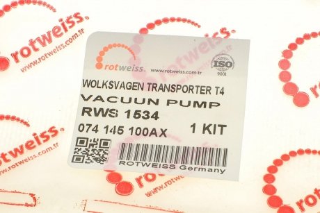 Купити Ремкомплект насосу вакуумного VW LT/T4 2.4 D/TD Volkswagen Transporter, LT ROTWEISS rws1534 (фото1) підбір по VIN коду, ціна 786 грн.