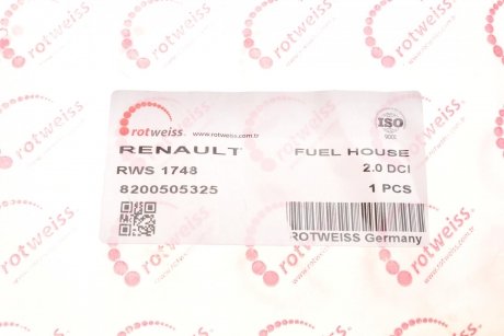 Трубка топливная Renault Trafic II 2.0dCi 06- (+ груша подкачки) ROTWEISS rws1748