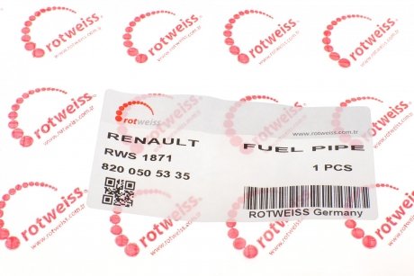 Купить Трубка топливная Renault Trafic ROTWEISS rws1871 (фото1) подбор по VIN коду, цена 312 грн.