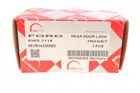 Купити Замок дверей (задніх/R) Ford Transit 86-00 (бел.) Ford Transit ROTWEISS rws2116 (фото1) підбір по VIN коду, ціна 550 грн.