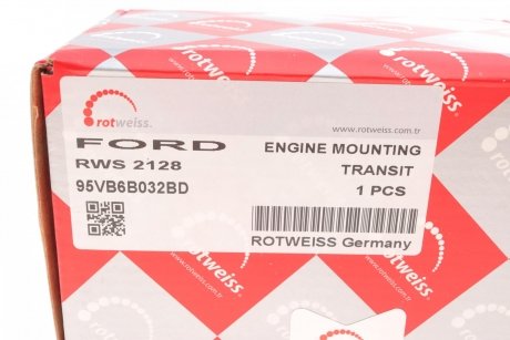Подушка двигуна (L) Ford Transit 2.5D/TD 94- ROTWEISS rws2128