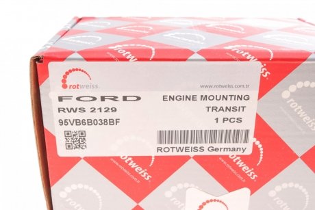 Купить Подушка двигателя Ford Transit ROTWEISS rws2129 (фото1) подбор по VIN коду, цена 1036 грн.
