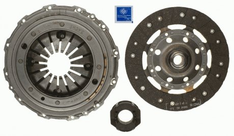 Купить Комплект сцепления Golf IV/Octavia 1.8T/2.3 V5 Volkswagen Golf, Passat, Audi A3, Volkswagen Vento, Seat Ibiza, Toledo, Skoda Octavia, Seat Cordoba, Audi TT, Volkswagen Bora, Polo SACHS 3000 951 005 (фото1) подбор по VIN коду, цена 6047 грн.