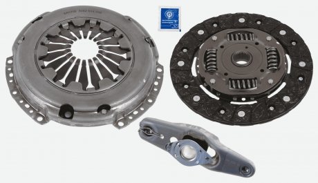 Комплект сцепления Golf V/VI/Polo/Fabia I/Octavia II 1.4 i 99-(200mm)(замена 3000 951 061) Audi A2, Skoda Fabia, Volkswagen Caddy, Polo, Seat Ibiza, Cordoba, Volkswagen Golf, Skoda Octavia, Roomster, Yeti SACHS 3000 951 624