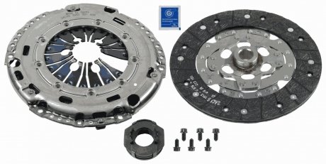 Комплект сцепления Volkswagen Golf, Touran, Audi A3, Volkswagen Caddy, Seat Altea, Skoda Octavia, Seat Toledo, Volkswagen Passat, Jetta, Seat Leon, Skoda Yeti SACHS 3000 970 036