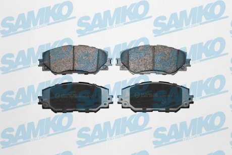 Купити Колодки гальмівні Toyota Verso, Rav-4, Auris, Corolla SAMKO 5SP1258 (фото1) підбір по VIN коду, ціна 823 грн.