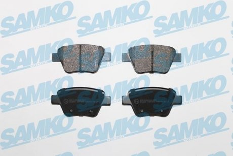 Купить Колодки задние Seat Leon, Volkswagen Touran, Caddy, Golf, Skoda Octavia, Superb, Volkswagen Jetta, Skoda Yeti, Audi A3, Volkswagen Scirocco, Seat Altea SAMKO 5SP1608 (фото1) подбор по VIN коду, цена 895 грн.