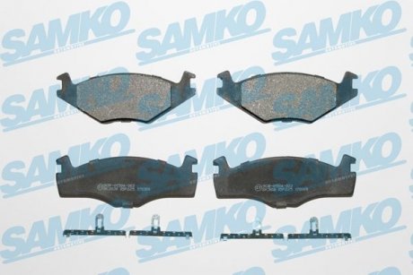 Купити Колодки гальмівні Volkswagen Golf, Jetta, Passat, Scirocco, Vento, Seat Toledo, Ibiza, Cordoba, Volkswagen Caddy SAMKO 5SP225 (фото1) підбір по VIN коду, ціна 608 грн.