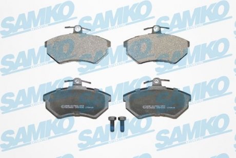 Купити Колодки гальмівні Audi 80, Volkswagen Golf, Passat, Corrado, Vento, Seat Toledo, Volkswagen Caddy, Seat Cordoba, Ibiza, Chery Amulet SAMKO 5SP600 (фото1) підбір по VIN коду, ціна 546 грн.