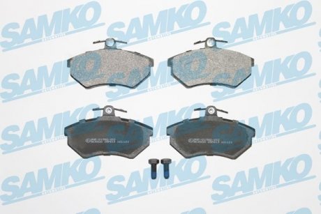 Купить Колодки тормозные Volkswagen Golf, Jetta, Passat, Scirocco, Corrado, Vento, Seat Toledo, Ibiza, Cordoba SAMKO 5SP613 (фото1) подбор по VIN коду, цена 607 грн.