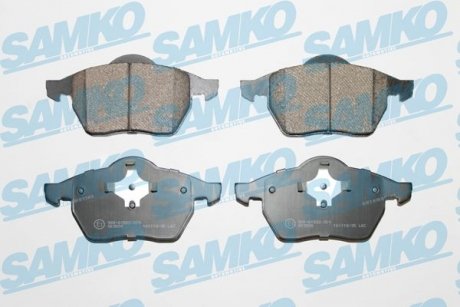 Купить Колодки тормозные Volkswagen Passat, Golf, Vento, Audi A4, A3, Skoda Octavia, Audi TT, Volkswagen Bora, Seat Toledo, Leon, Ibiza SAMKO 5SP639 (фото1) подбор по VIN коду, цена 852 грн.