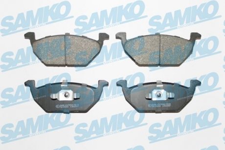 Купити Колодки гальмівні Audi A3, Volkswagen Polo, Golf, Skoda Octavia, Seat Ibiza, Cordoba SAMKO 5SP668 (фото1) підбір по VIN коду, ціна 738 грн.