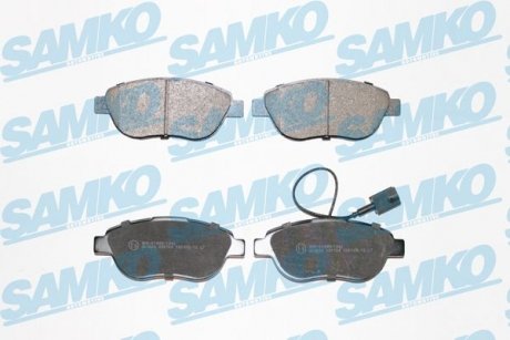 Купити Колодки гальмівні Fiat Doblo, Lancia Musa, Fiat Grande Punto, Punto SAMKO 5SP764 (фото1) підбір по VIN коду, ціна 637 грн.