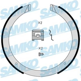 Колодки гальмівні барабанні SsangYong Kyron, Korando, Mazda CX-7, SsangYong Rexton, Actyon, Mazda CX-9 SAMKO 81098