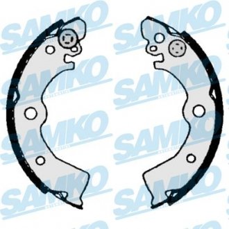 Купити Колодки гальмівні барабанні Nissan Sunny, Almera SAMKO 87030 (фото1) підбір по VIN коду, ціна 530 грн.